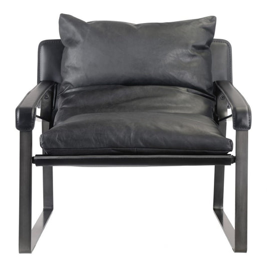 Moes Home - Connor Club Chair in Black - PK-1044-02 veiw 2
