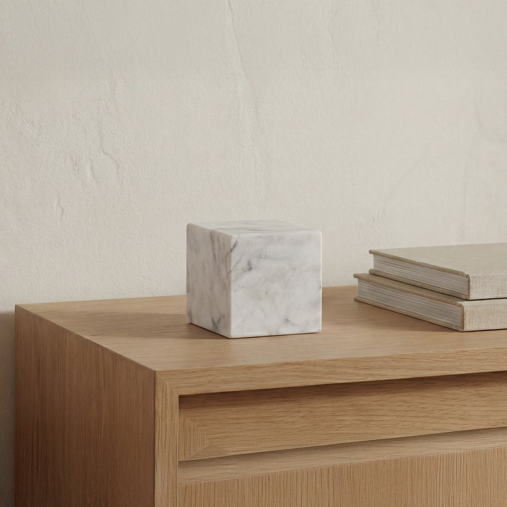 Moes Home - Cora Cube Tabletop Accent Banswara Purple White Marble - GZ-1172-18 view 8