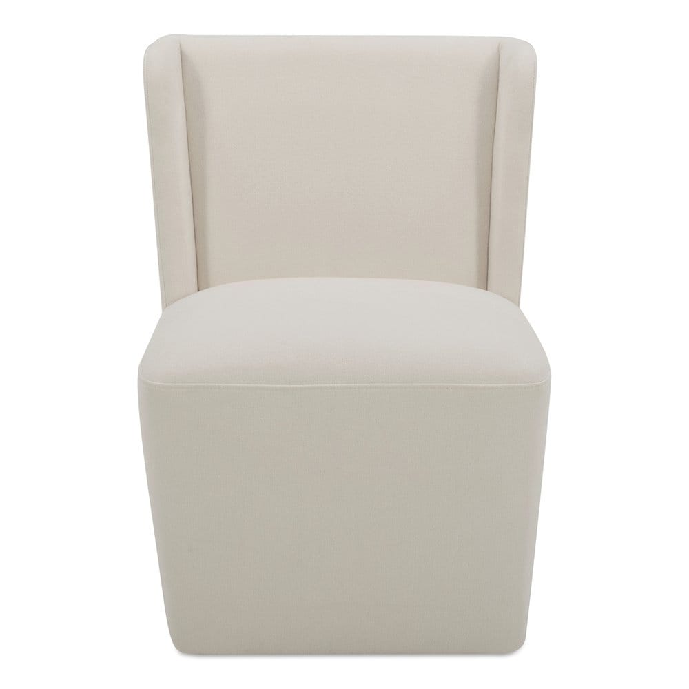 Moes Home - Cormac Rolling Dining Chair Cream - KQ-1035-05-USA view 1
