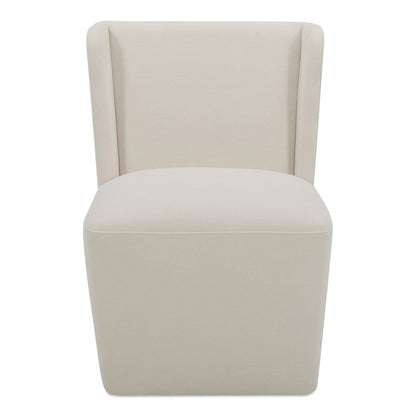 Moes Home - Cormac Rolling Dining Chair Cream - KQ-1035-05-USA view 1