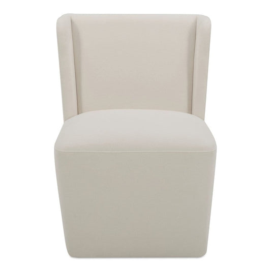 Moes Home - Cormac Rolling Dining Chair Cream - KQ-1035-05-USA view 2