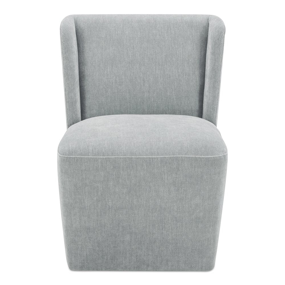 Moes Home - Cormac Rolling Dining Chair Slate Green - KQ-1035-16-USA view 1