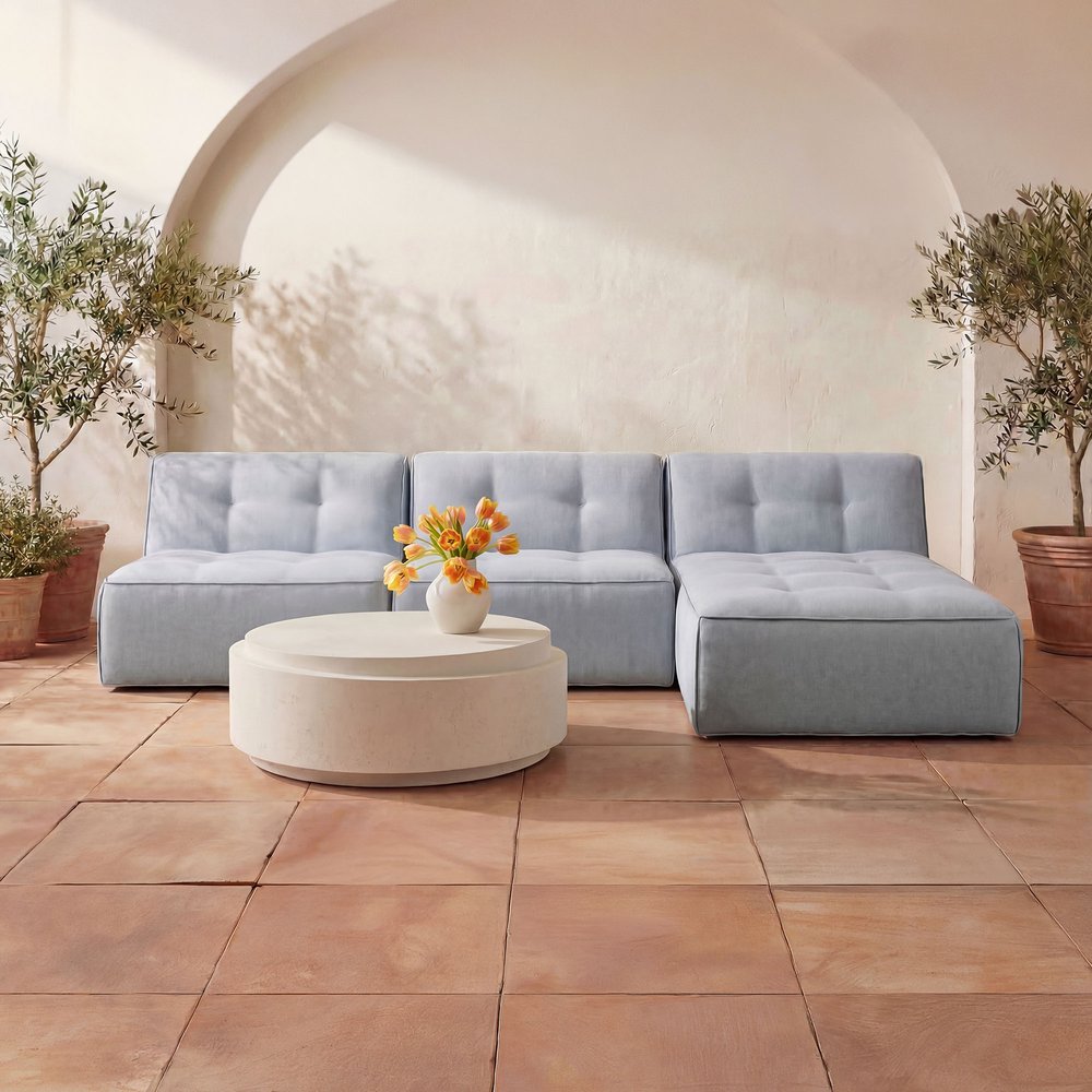 Moes Home - Cosmo Outdoor Coffee Table Off White - JK-1015-18 view 9