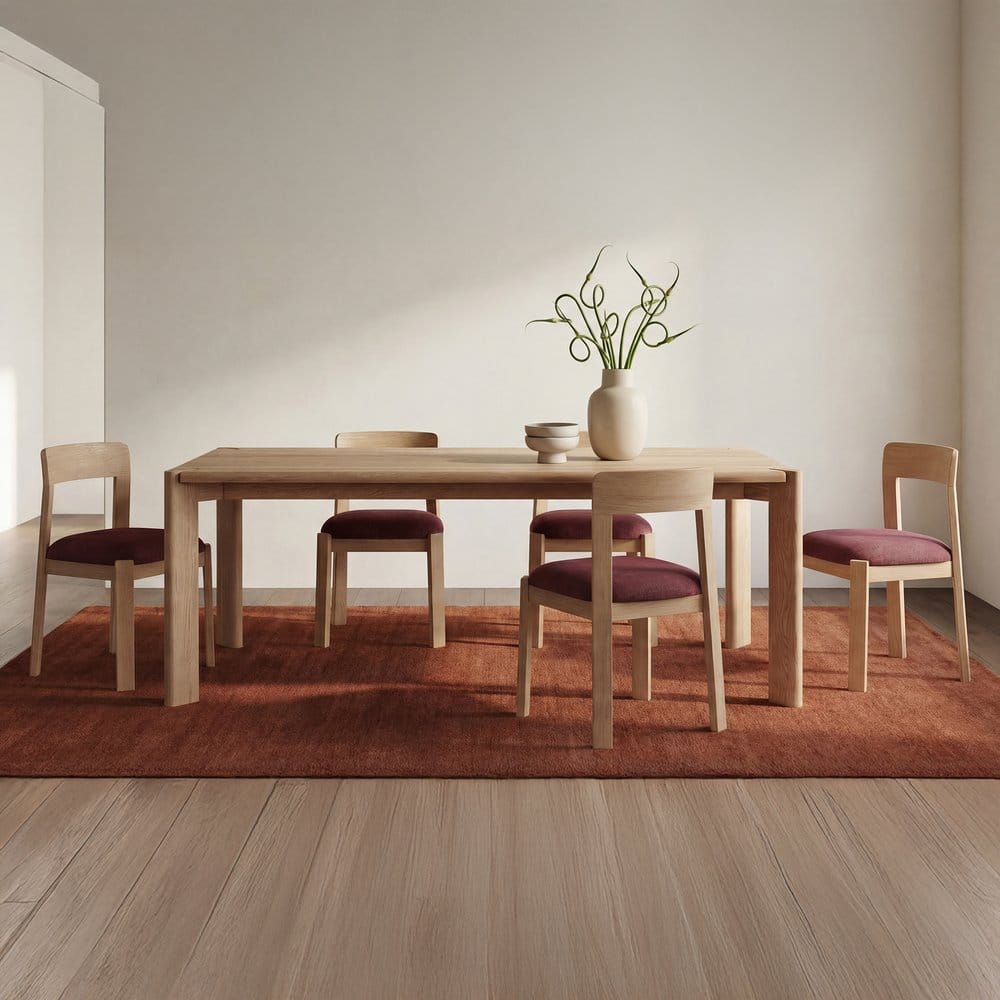 Moes Home - Daifuku Large Dining Table Brushed Natural Oak - BC-1132-24 view 8