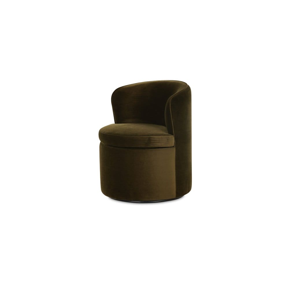 Moes Home - Dane Swivel Dining Chair Faux Green Mohair - OA-1074-16 view 6