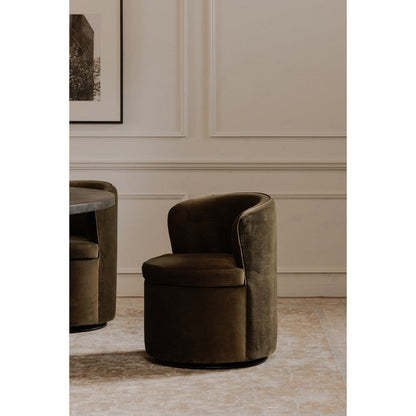 Moes Home - Dane Swivel Dining Chair Faux Green Mohair - OA-1074-16 view 9