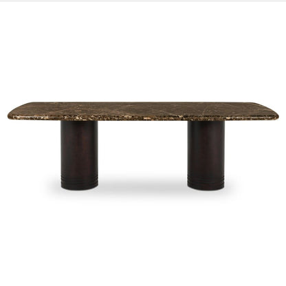 Moes Home - Daphne Dining Table Large Dark Emperador Marble - GK-1152-20-0 view 1