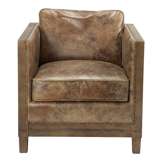 Moes Home - Darlington Club Chair in Light Brown - PK-1030-03 veiw 1