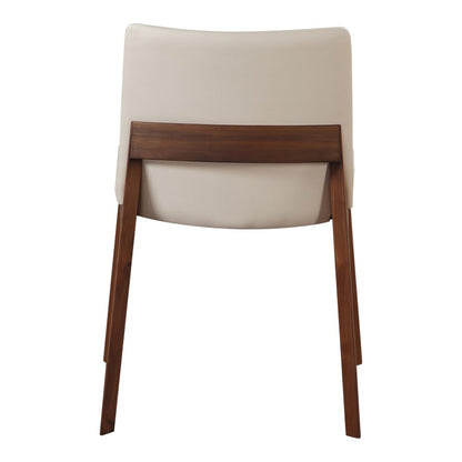 Moes Home - Deco Dining Chair in White Pvc (Set of 2) - BC-1016-05 veiw 3