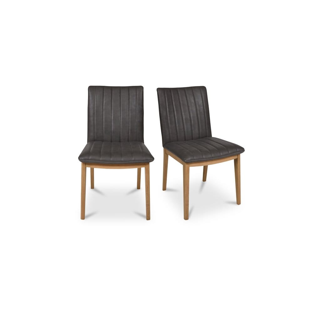 Moes Home - Demi Dining Chair Brown Leather-Set of 2 - GO-1028-03 view 1