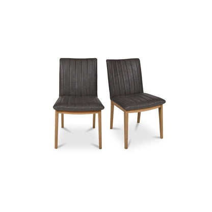 Moes Home - Demi Dining Chair Brown Leather-Set of 2 - GO-1028-03 view 1
