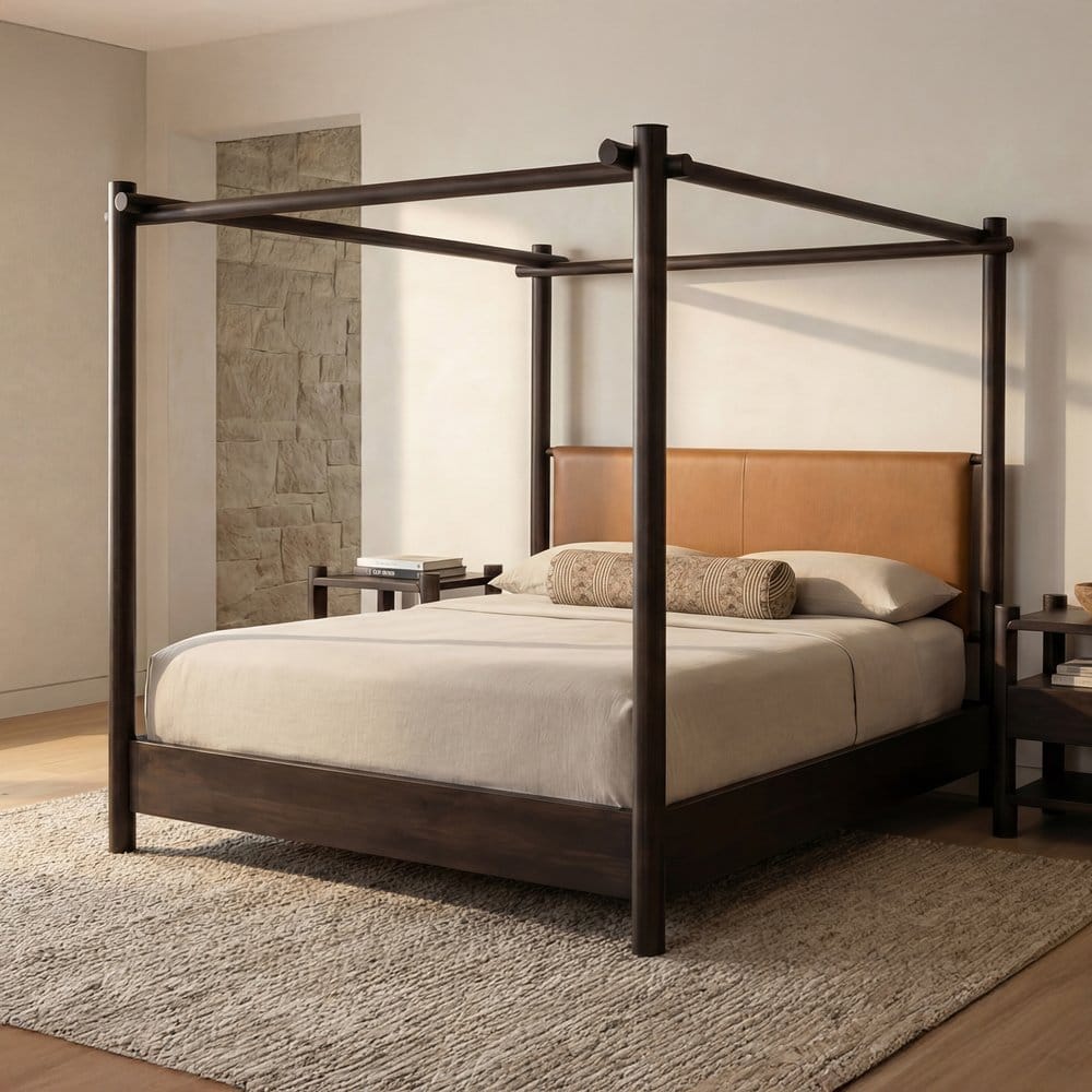 Moes Home - Devin Bed King Brown - LX-1098-20-0 view 12