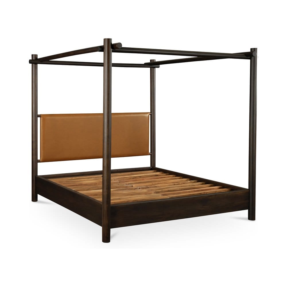 Moes Home - Devin Bed Queen Brown - LX-1097-20-0 view 4