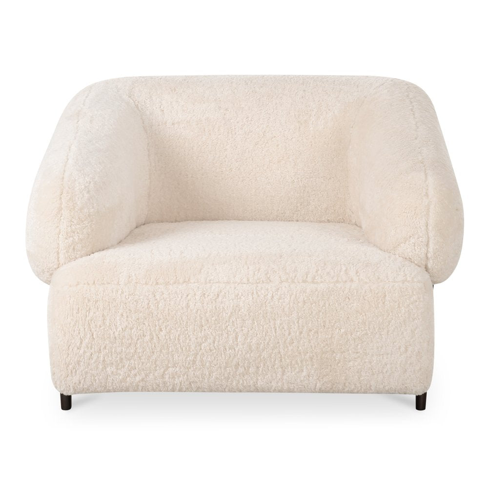 Moes Home - Devlin Lounge Chair Cream Faux Fur - OA-1061-05 view 2
