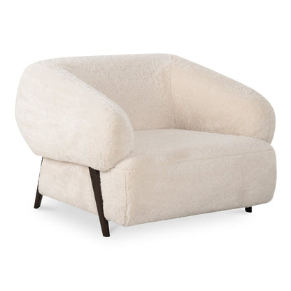Moes Home - Devlin Lounge Chair Cream Faux Fur - OA-1061-05 view 3