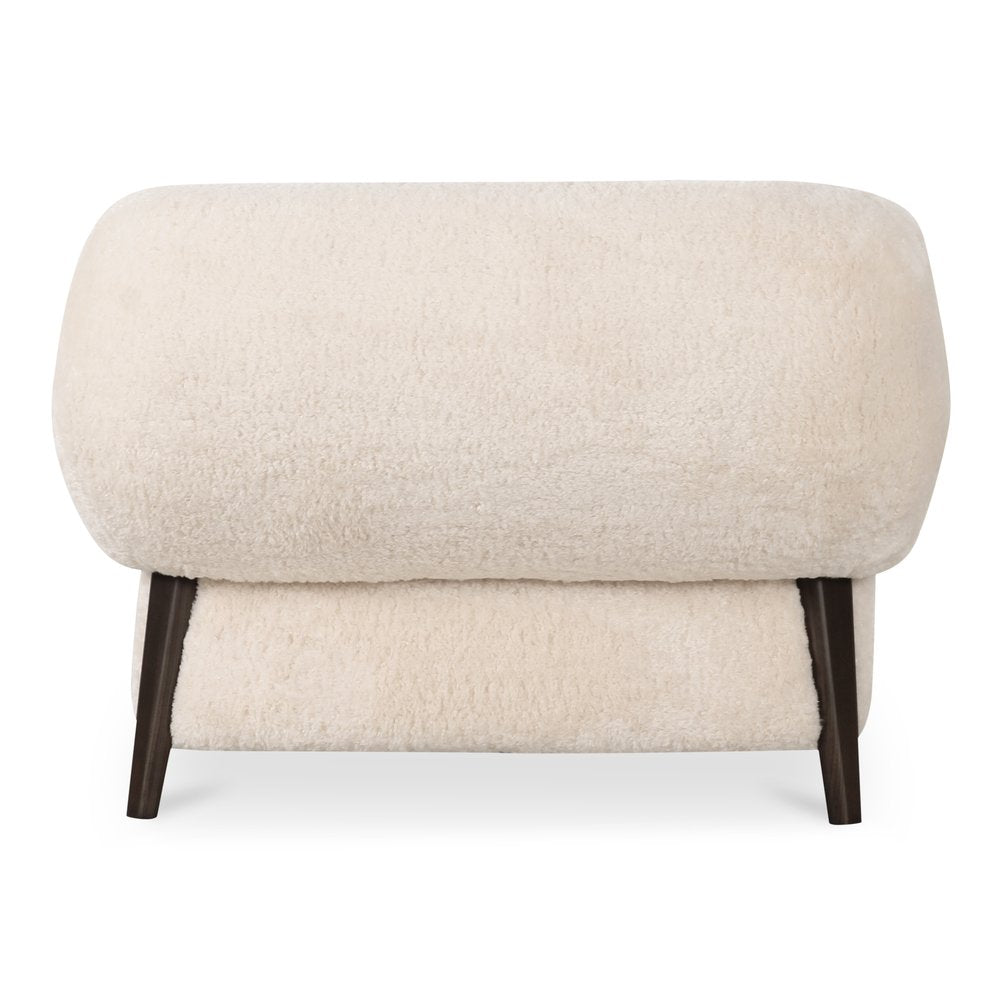 Moes Home - Devlin Lounge Chair Cream Faux Fur - OA-1061-05 view 5