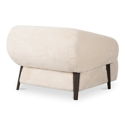 Moes Home - Devlin Lounge Chair Cream Faux Fur - OA-1061-05 view 6
