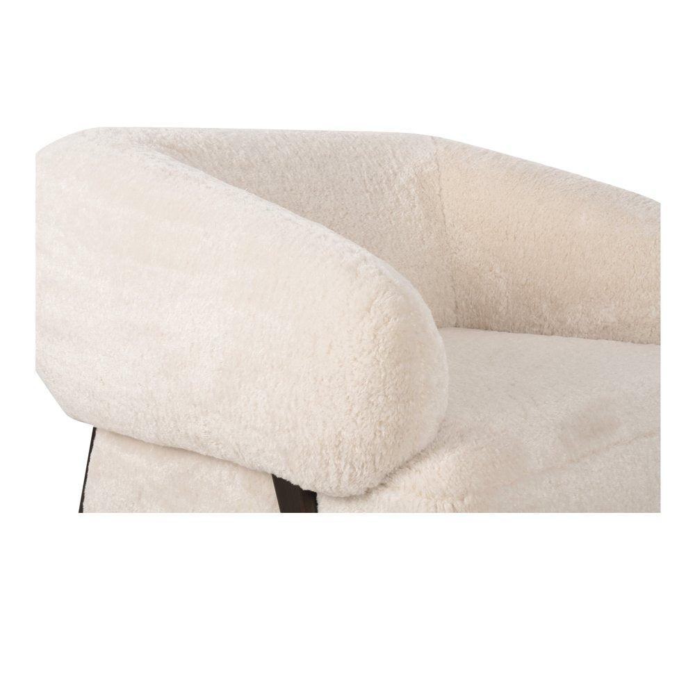 Moes Home - Devlin Lounge Chair Cream Faux Fur - OA-1061-05 view 7