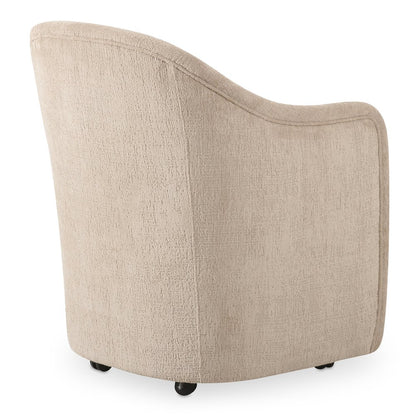 Moes Home - Drava Rolling Dining Chair Beige - OA-1034-34 view 3