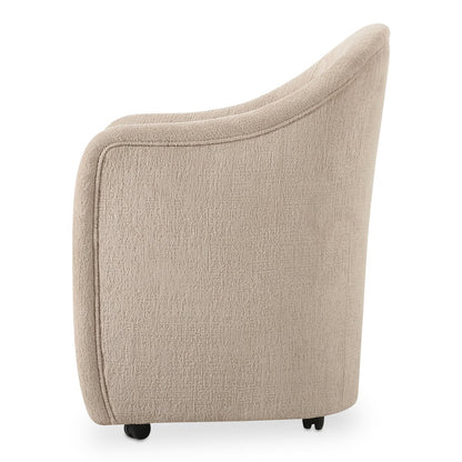 Moes Home - Drava Rolling Dining Chair Beige - OA-1034-34 view 4