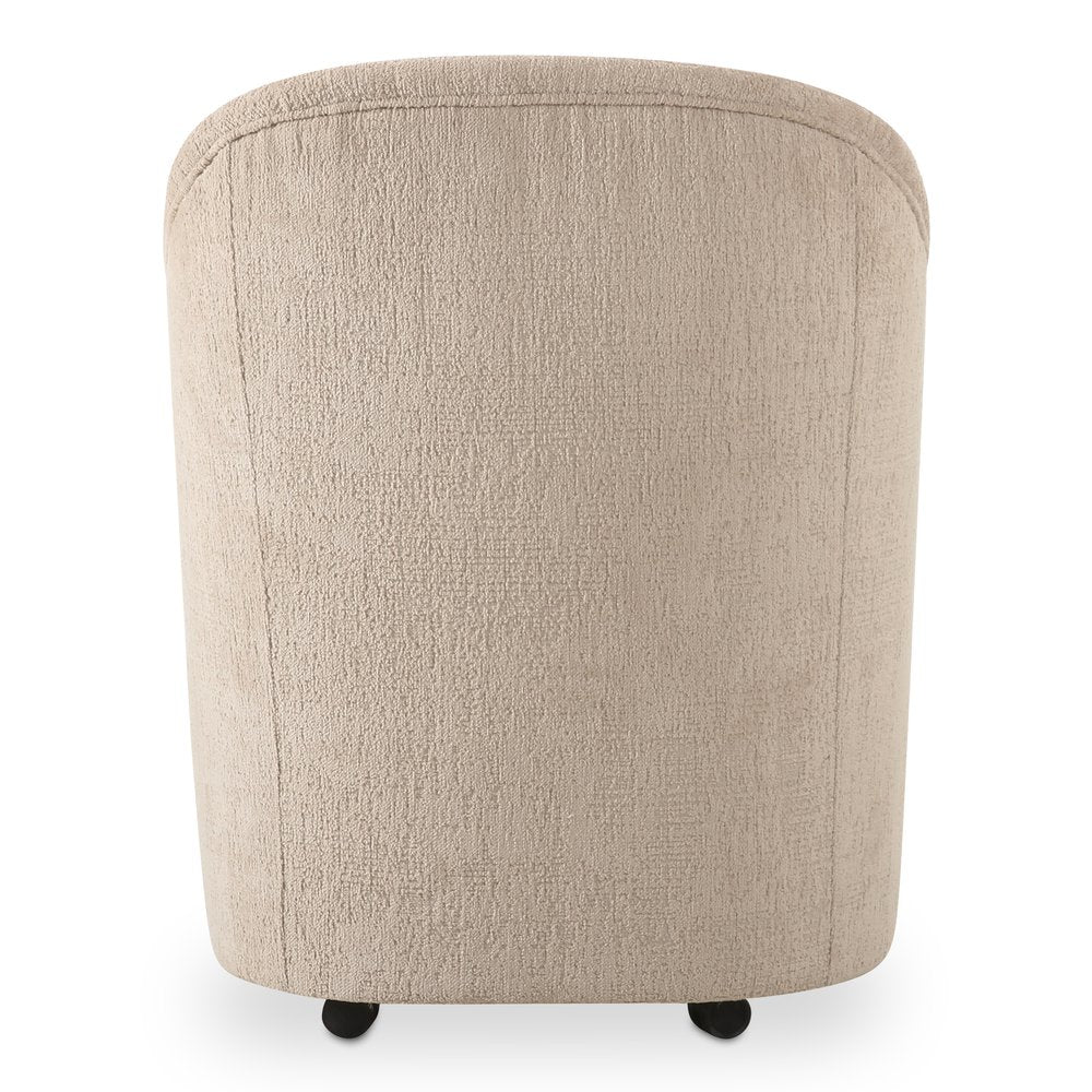 Moes Home - Drava Rolling Dining Chair Beige - OA-1034-34 view 5