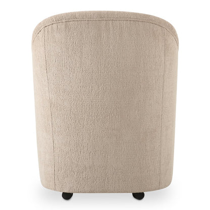 Moes Home - Drava Rolling Dining Chair Beige - OA-1034-34 view 5