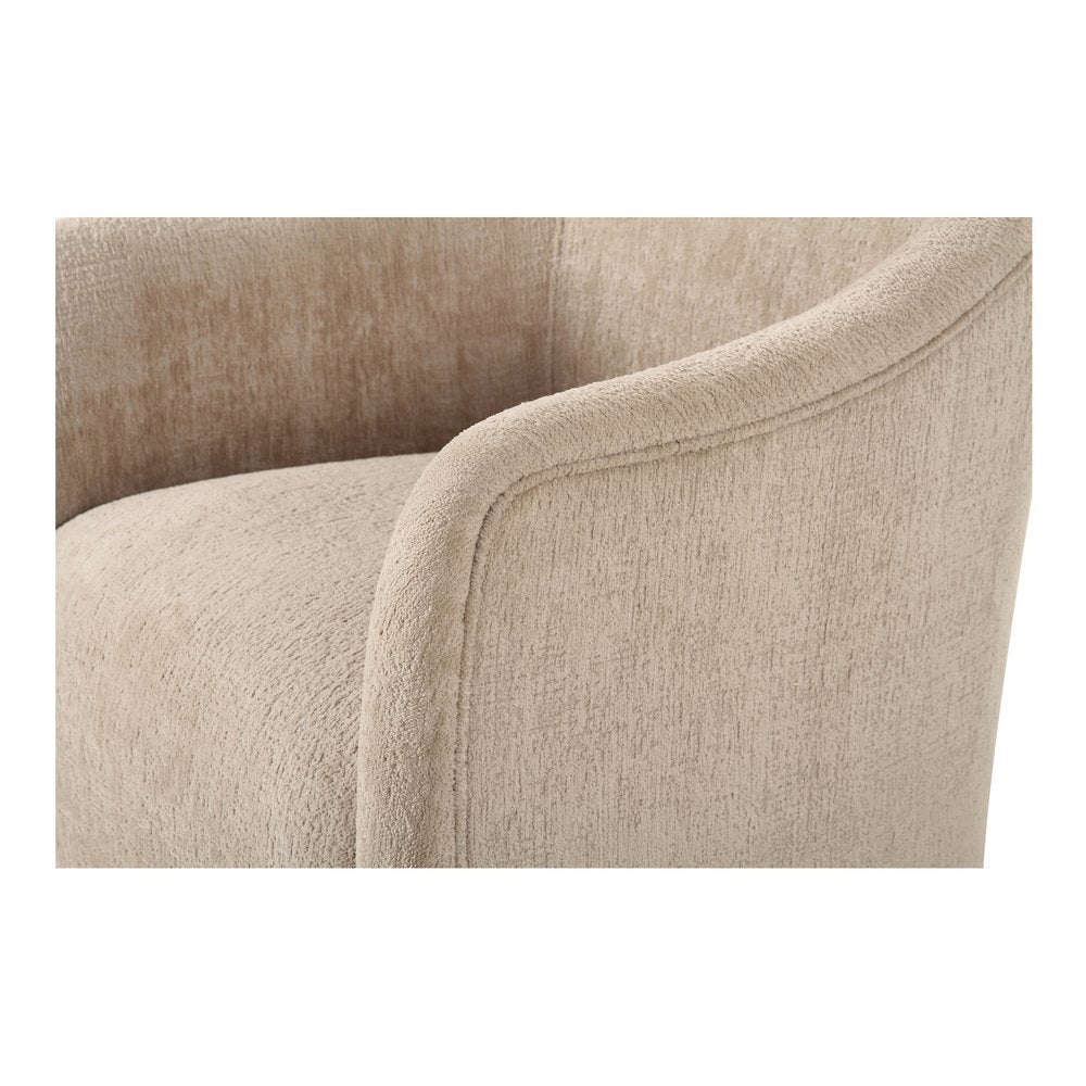 Moes Home - Drava Rolling Dining Chair Beige - OA-1034-34 view 7