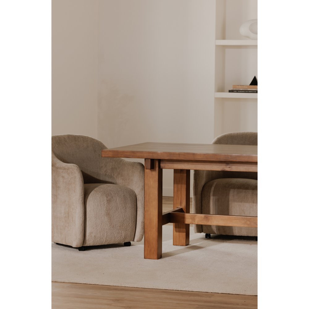 Moes Home - Drava Rolling Dining Chair Beige - OA-1034-34 view 11