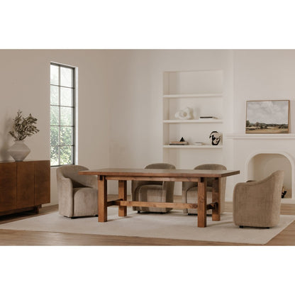 Moes Home - Drava Rolling Dining Chair Beige - OA-1034-34 view 12