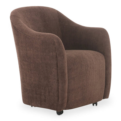 Moes Home - Drava Rolling Dining Chair Dark Brown - OA-1034-20 view 3