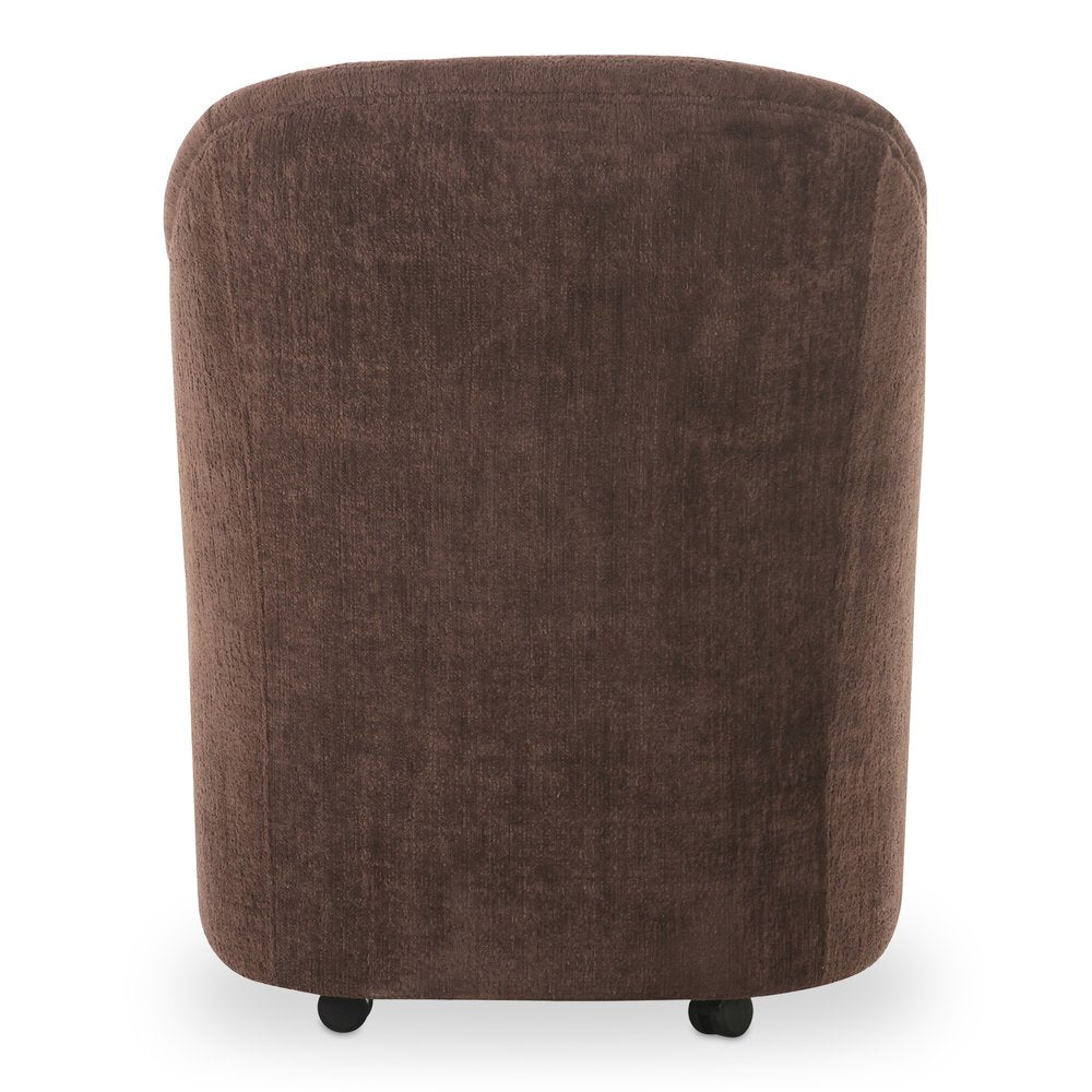 Moes Home - Drava Rolling Dining Chair Dark Brown - OA-1034-20 view 5