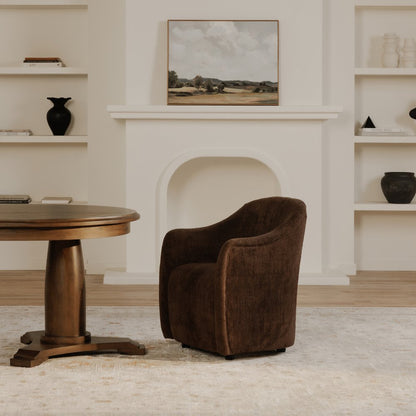 Moes Home - Drava Rolling Dining Chair Dark Brown - OA-1034-20 view 10
