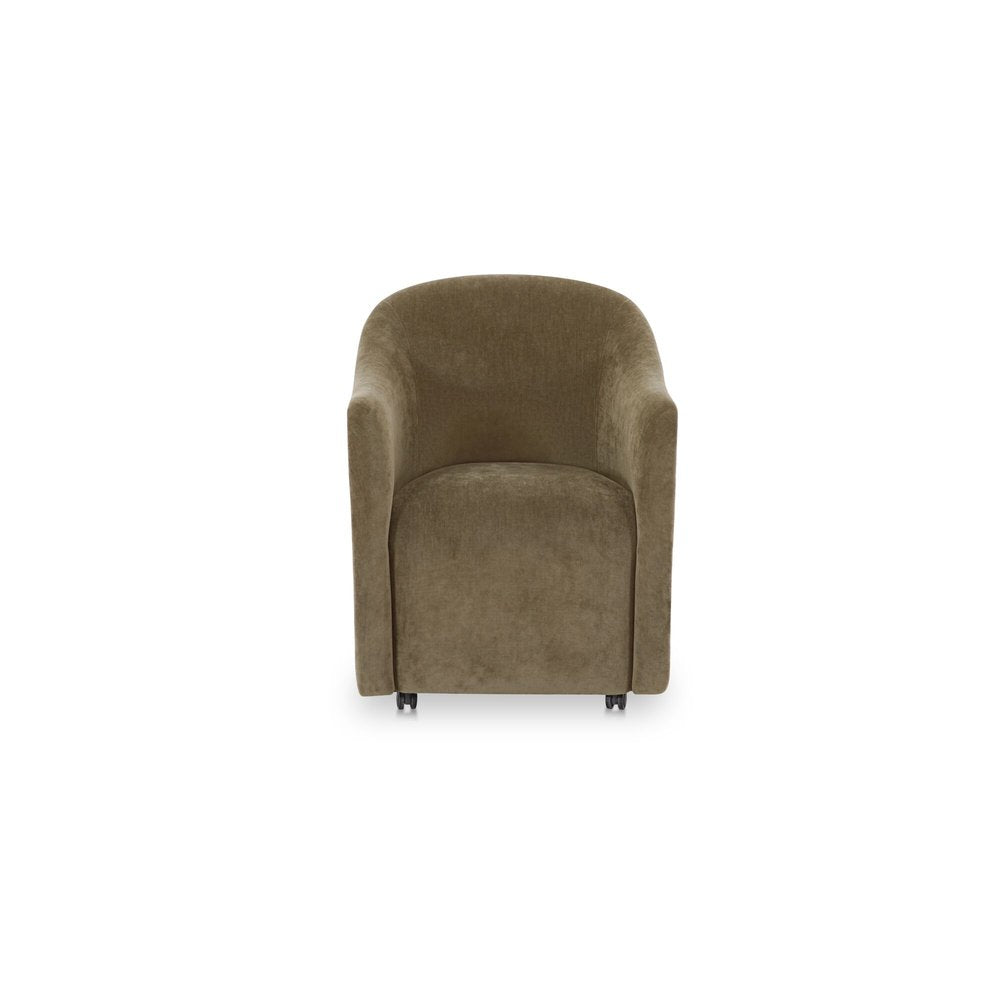 Moes Home - Drava Rolling Dining Chair Green - OA-1034-16 view 2