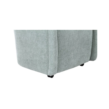Moes Home - Drava Rolling Dining Chair Light Blue - OA-1034-45 view 8