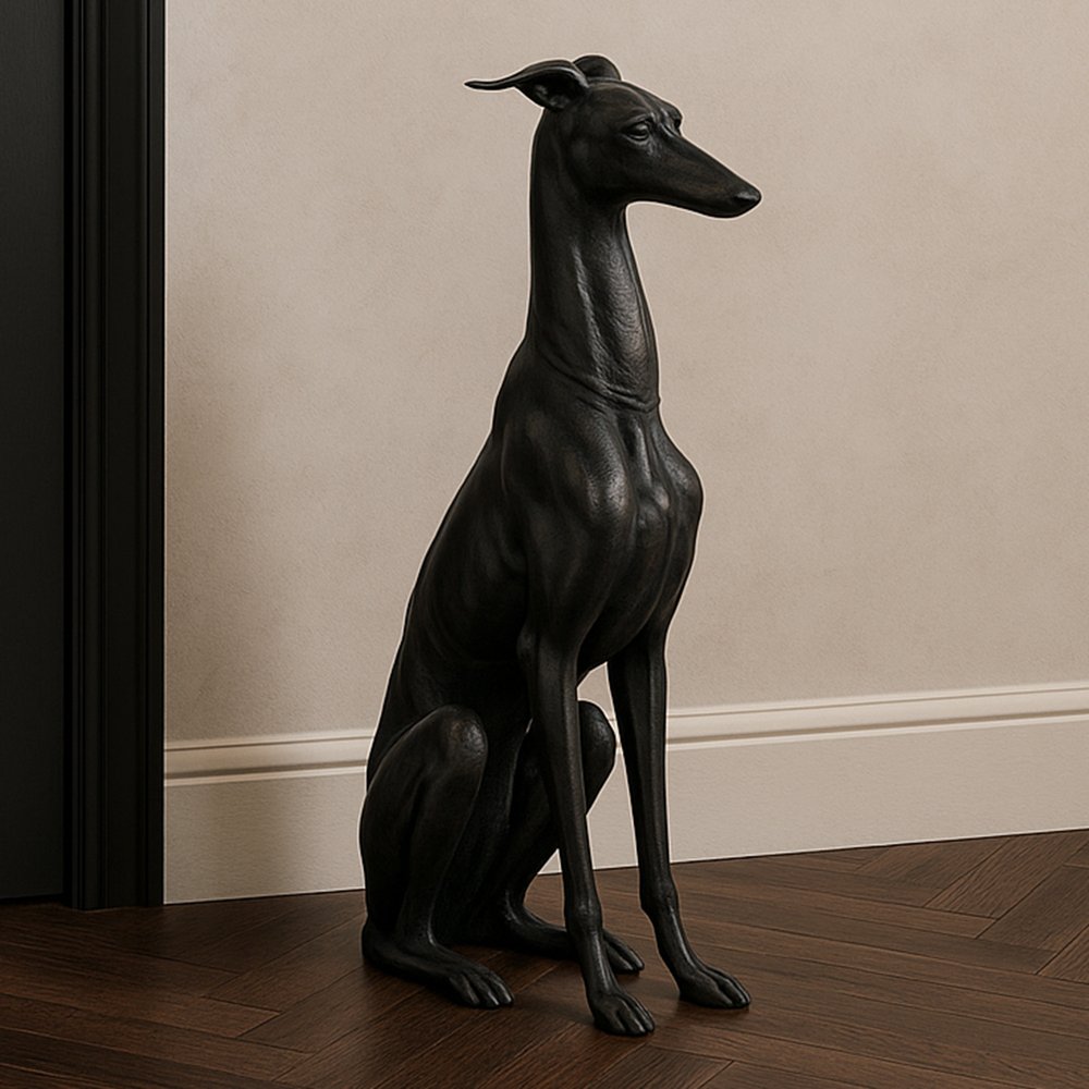 Moes Home - Duke Cast Aluminum Sculpture Black - FI-1130-02 view 6
