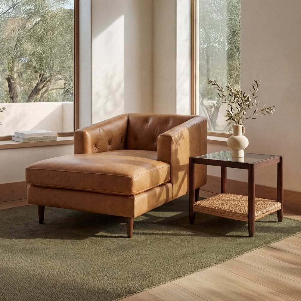 Moes Home - Dunmore Chaise Tan - XQ-1031-40 view 9