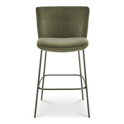 Moes Home - Early Bar Stool Faux Green Mohair - YM-1014-27 view 2
