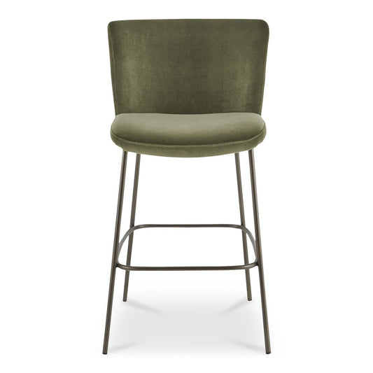 Moes Home - Early Bar Stool Faux Green Mohair - YM-1014-27 view 2