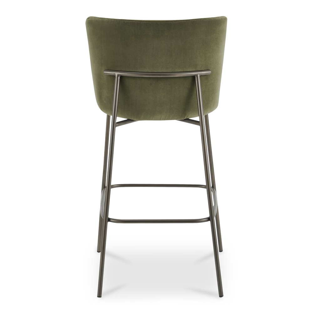 Moes Home - Early Bar Stool Faux Green Mohair - YM-1014-27 view 5