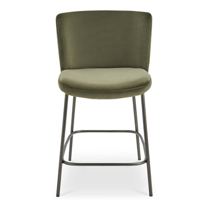 Moes Home - Early Counter Stool Faux Green Mohair - YM-1013-27 view 1