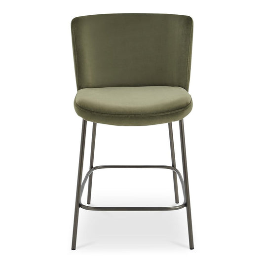 Moes Home - Early Counter Stool Faux Green Mohair - YM-1013-27 view 1