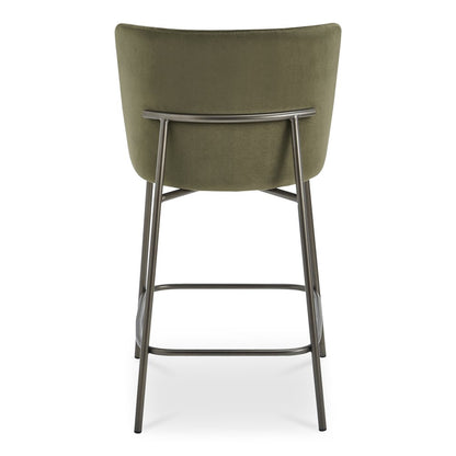 Moes Home - Early Counter Stool Faux Green Mohair - YM-1013-27 view 5
