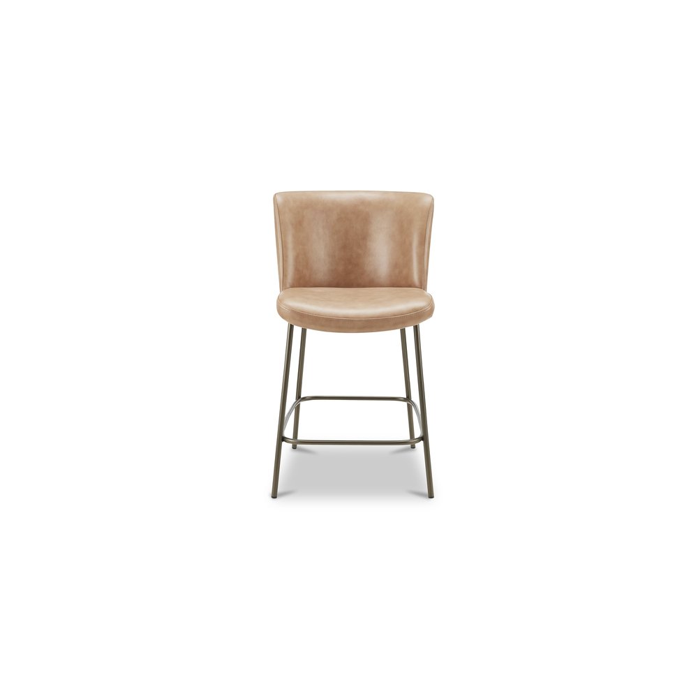 Moes Home - Early Counter Stool Tan Leather - YM-1013-03 view 1