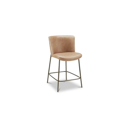 Moes Home - Early Counter Stool Tan Leather - YM-1013-03 view 3