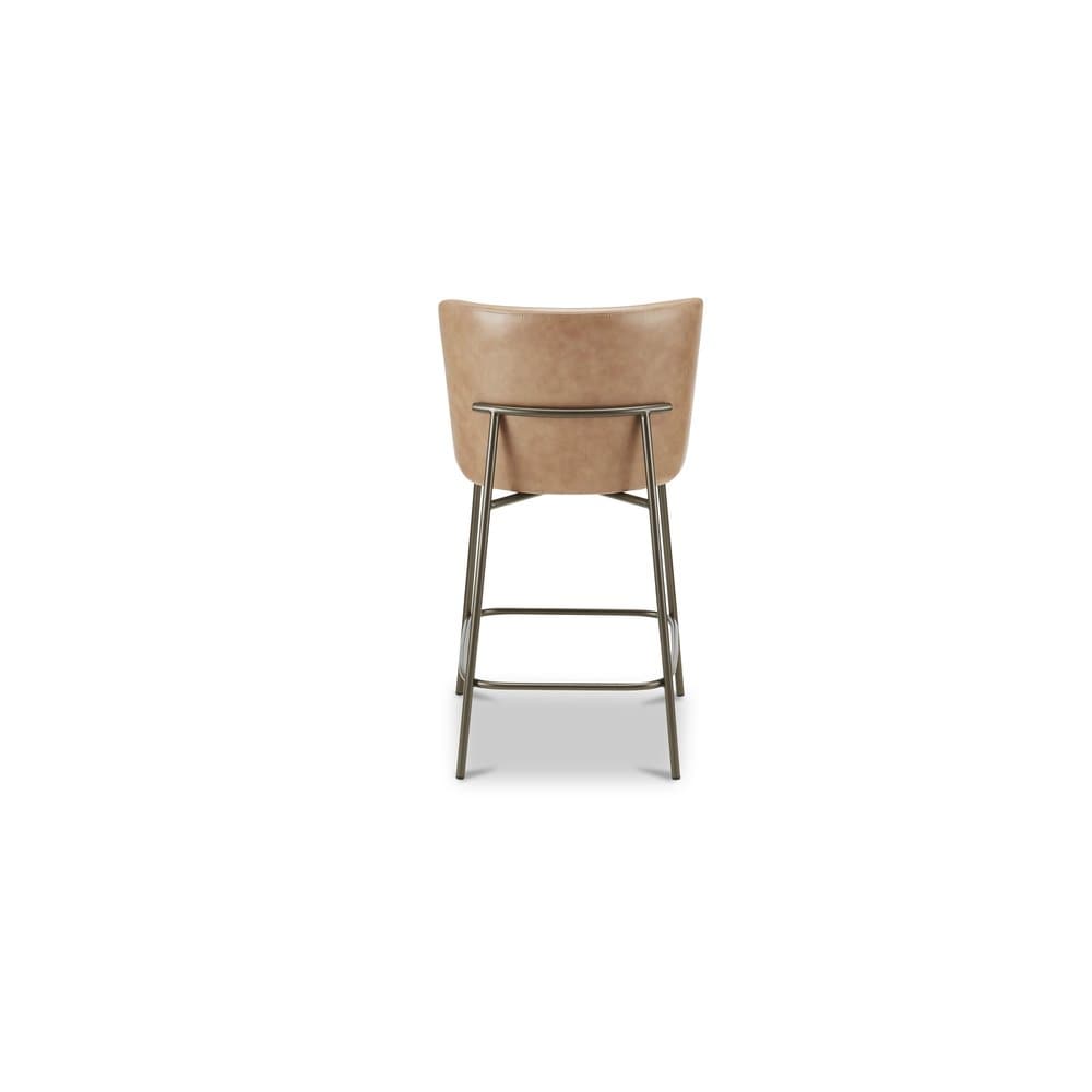 Moes Home - Early Counter Stool Tan Leather - YM-1013-03 view 5