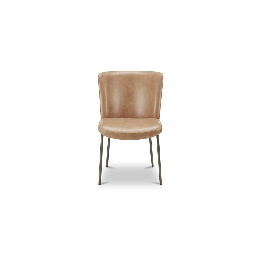 Moes Home - Early Dining Chair Tan Leather-Set of 2 - YM-1012-03 view 2