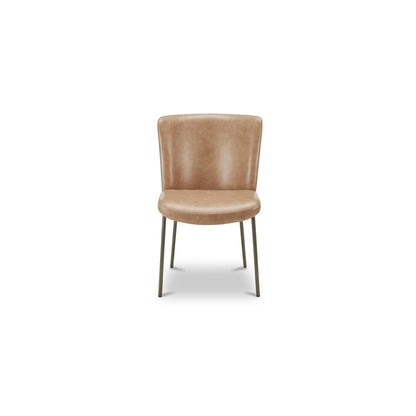 Moes Home - Early Dining Chair Tan Leather-Set of 2 - YM-1012-03 view 2