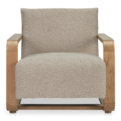 Moes Home - Eckersley Lounge Chair Beige Faux Shearling - ME-1073-34 view 1