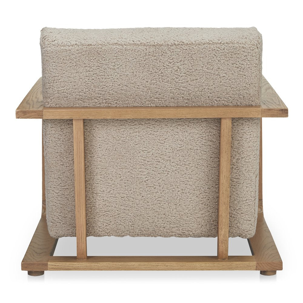 Moes Home - Eckersley Lounge Chair Beige Faux Shearling - ME-1073-34 view 5
