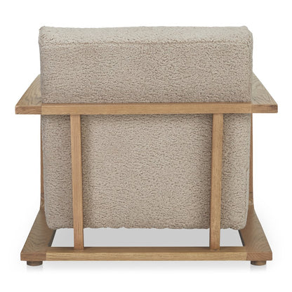 Moes Home - Eckersley Lounge Chair Beige Faux Shearling - ME-1073-34 view 5